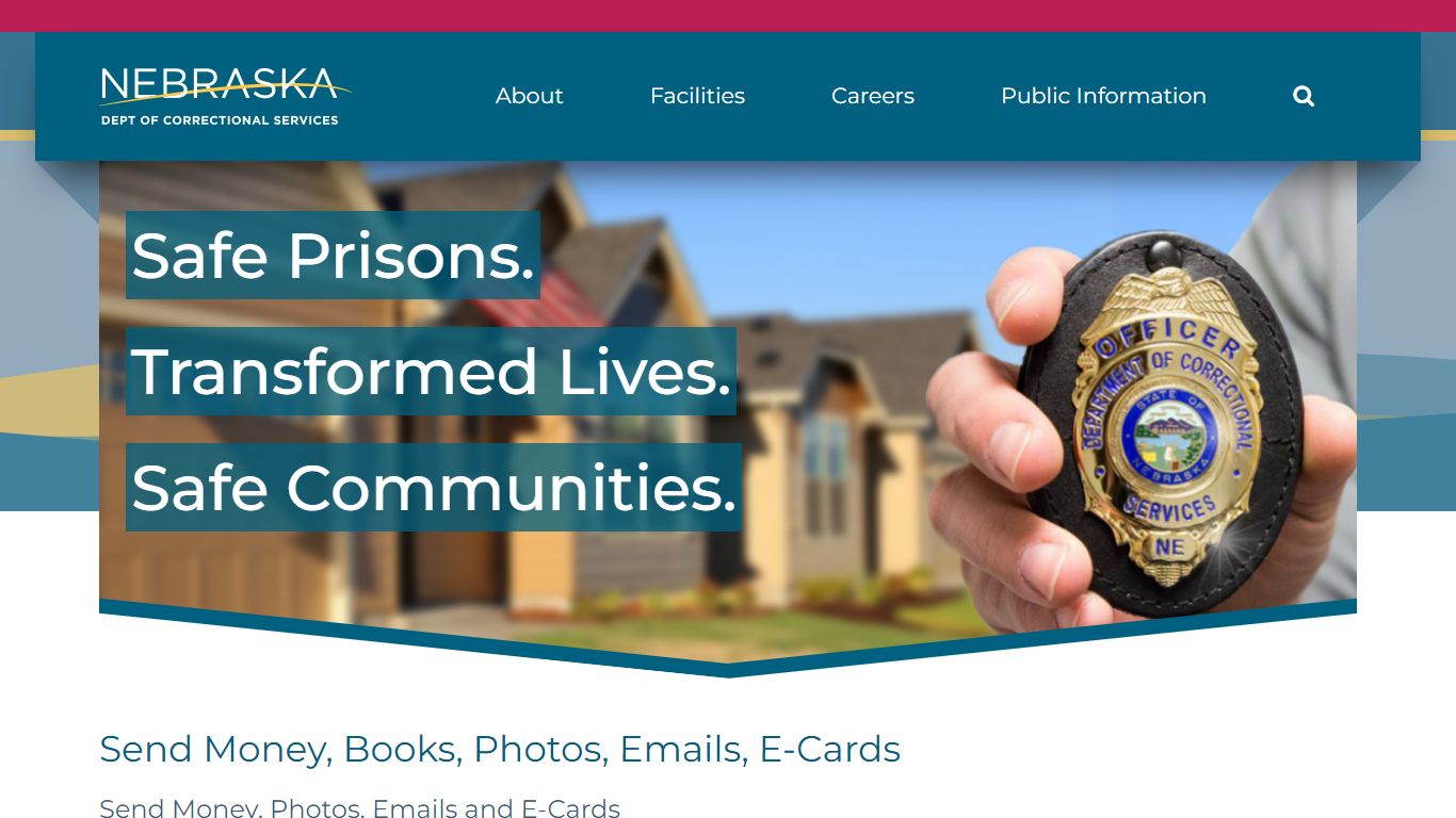 Send Money, Books, Photos, Emails, E-Cards | NDCS - Nebraska Department ...